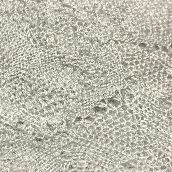 Eileen Fisher merino wool gray cardigan sweater size LARGE. - Picture 9 of 13